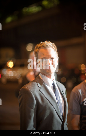 Der Schauspieler Neil Patrick Harris im angesagten Meatpacking District in New York Stockfoto