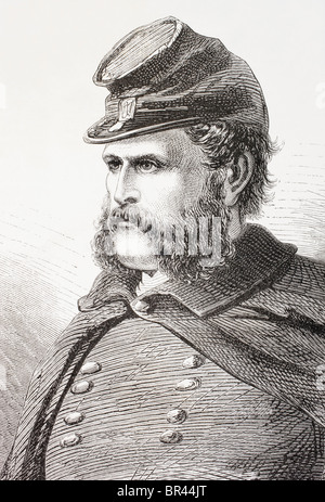 Ambrose Everett Burnside, 1824-1881. Union General im amerikanischen Bürgerkrieg. Stockfoto