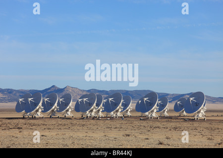 Radioteleskop Gerichte in das Very Large Array, New-Mexico, in angeordnet sind die hatte "Konfiguration. Stockfoto