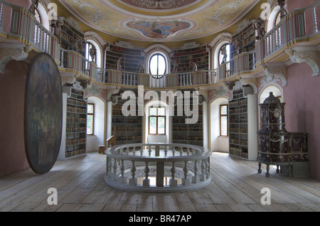 Alte Bibliothek, Abtei St. Mang, Füssen, Bayern, Deutschland, Europa Stockfoto