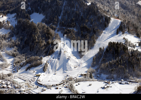 Großen Olympischen Hügel, Deutschland, Bayern, Garmisch-Partenkirchen Stockfoto