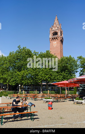 Biergarten am Grunewaldturm, Berlin, Deutschland, Europa Stockfoto