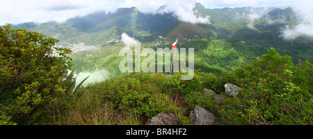 Soufriere von Petit Piton Stockfoto