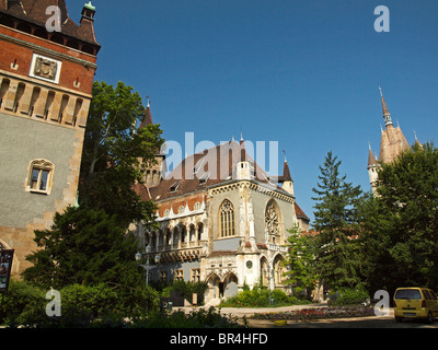 Die Vajdahunyad Burg. Stadtpark. Budapest, Ungarn Stockfoto