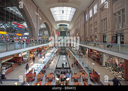 Leipzig Hauptbahnhof, Deutschland Stockfoto