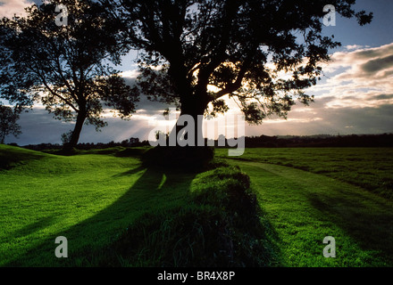 Armagh, Co Armagh, Nordirland, Navan Fort, Kerzbehälter alte Residenzstadt, 4500Bc est. Stockfoto