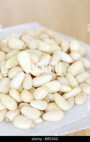 Pinenuts Pinienkerne Stockfoto