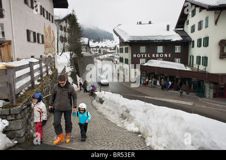 Lech-Österreich-Ski-Paradies. Stockfoto