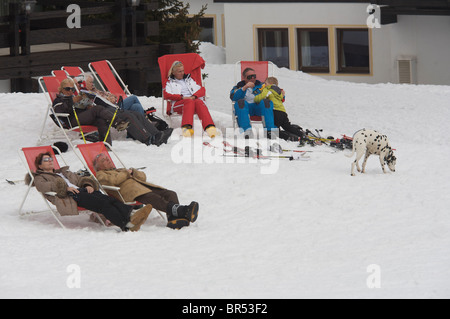 Lech-Österreich-Ski-Paradies. Stockfoto