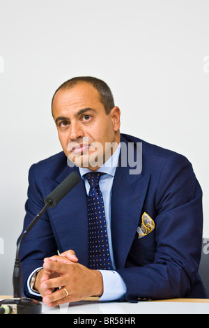 Der Moderator Gianluigi Paragone, "L'ultima Parola", Pressekonferenz, Milan 15.09.2010 Stockfoto