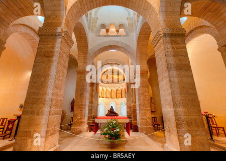 Frankreich, Loiret (45), Kirche von Germigny-des-Prés, Stockfoto