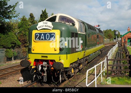 Alycidon deltic Diesellok am großen Hauptbahnhof Loughborough England uk Stockfoto