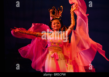 Tang Dynastie Tanz und Musik Performance, Xi ' an, Provinz Shaanxi, China Stockfoto