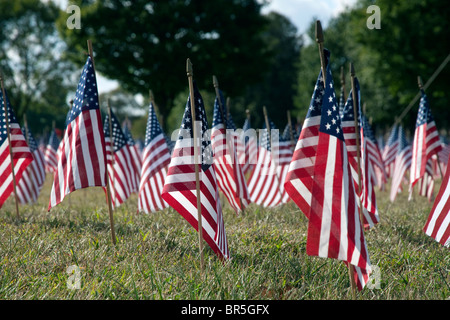 9-11 Flagge Gedenken Michigan USA Stockfoto