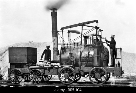 Historisches Foto, eine der ersten Dampfmaschinen, Puffing Billy, um 1870 Stockfoto