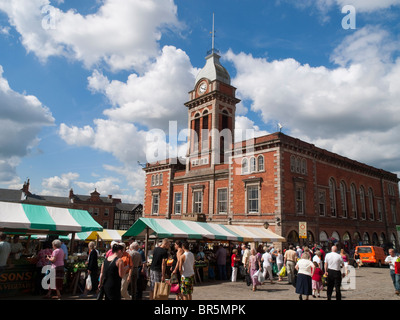 Marktplatz in Chesterfield, Derbyshire England UK Stockfoto