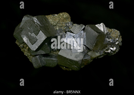 Galenit (PbS - Leitung Sulfid) - das primäre Erz von Blei - Sweetwater Mine - Viburnum Trend - Missouri Stockfoto