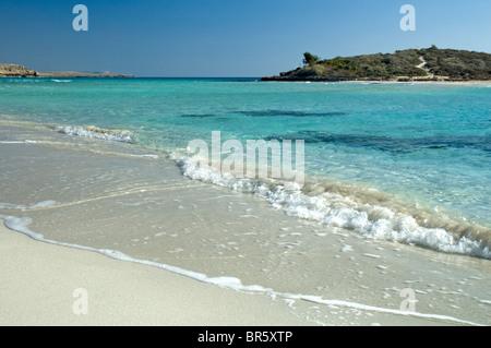 Winter am Strand von Nisi, Ayia Napa, Mittelmeer, Zypern Stockfoto