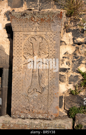 armenische Khachkar - christliche Denkmal Stockfoto