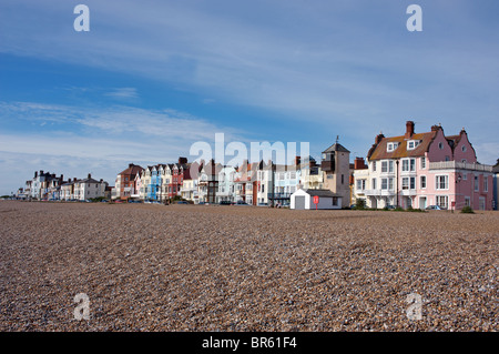 Traditionellen viktorianischen Küste Unterkünfte, Aldeburgh, Suffolk, England. Stockfoto