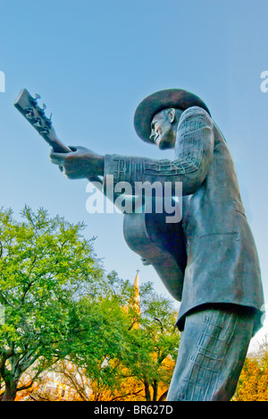 Hank Williams, Country-Legende, Denkmal (von Doug und Sandra McDonald), Montgomery, Alabama, USA Stockfoto