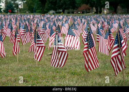 9-11 Flagge Gedenken Michigan USA Stockfoto