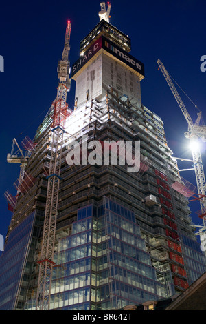 Der Shard Wolkenkratzer im Bau London Bridge Stockfoto