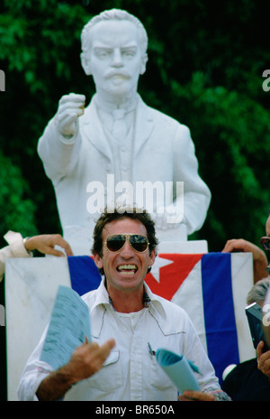 Aktivist und im Exil lebenden kubanischen Hector Cornillot. Stockfoto