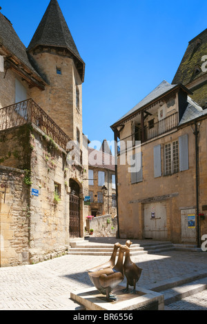 Platzieren Sie Aux Ojes, Sarlat-la-Caneda; Dordogne; Frankreich Stockfoto