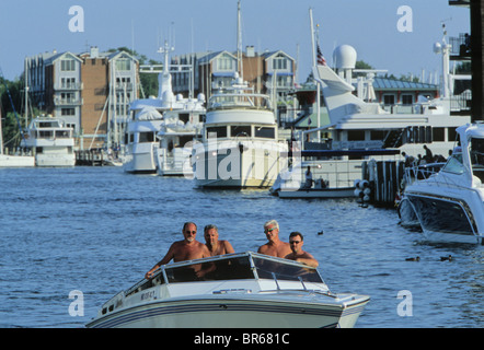 Annapolis Harbor bei Sonnenuntergang. Stockfoto
