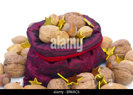 Nüsse Im Sack - Muttern im Sack 07 Stockfoto