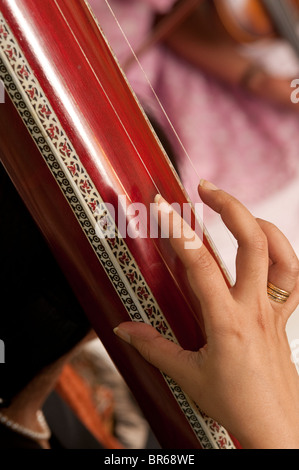 Tambura-Hindustani (nördlich Inder) klassische Musik Stockfoto