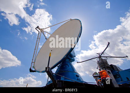 Ein Doppler auf Rädern mobilen Radar LKW geparkt in Kansas, 6. Mai 2010. Stockfoto