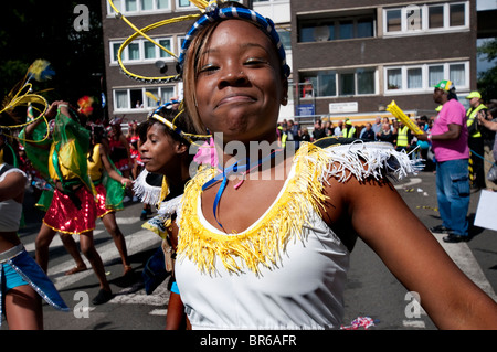 Notting Hill West Indian Karneval in den Straßen von West-London. Stockfoto