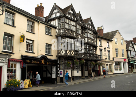 Die Federn Hotel, Ludlow, Shropshire. Stockfoto