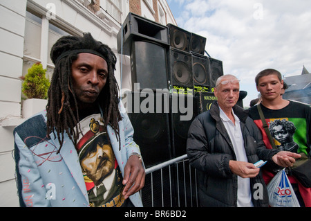 Notting Hill West Indian Karneval in den Straßen von West-London. Stockfoto