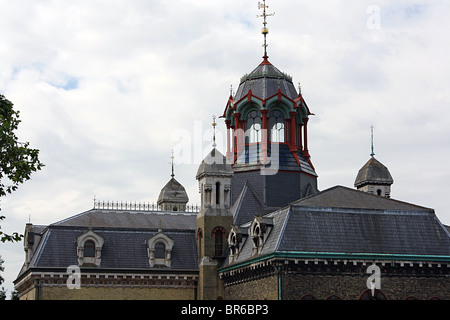 Dachlandschaft des Abbey Mills Pumpstation, East London. Stockfoto