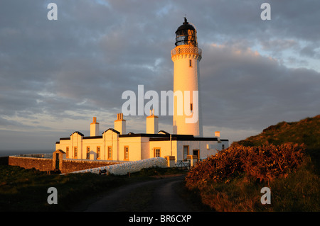 Mull of Galloway Leuchtturm bei Sonnenaufgang, Dumfries and Galloway, Schottland Stockfoto