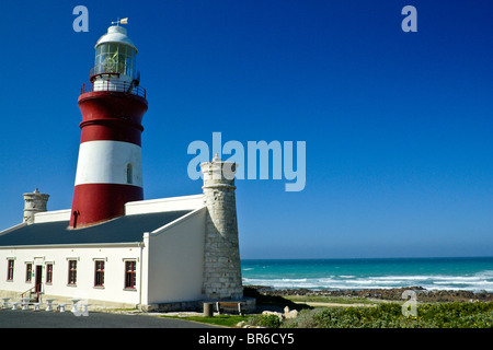 Kap Agulhas Leuchtturm, Western Cape, Südafrika Stockfoto