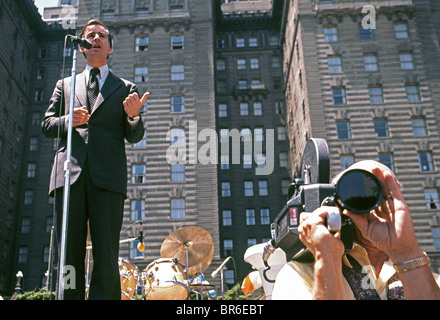 Kalifornische Gouverneur Jerry Brown Kampagnen für die demokratische Nominierung für die Präsidentschaft im Jahr 1976 Stockfoto