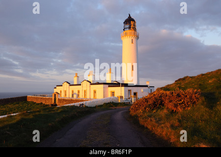 Mull of Galloway Leuchtturm bei Sonnenaufgang, Dumfries and Galloway, Schottland Stockfoto