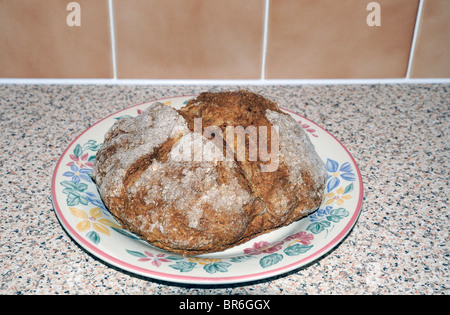 Home gebackene Soda-Brot Stockfoto