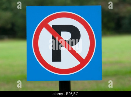 Kein Parkplatz-Schild Stockfoto