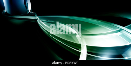 Abstrakte Linien, Blattform Stockfoto