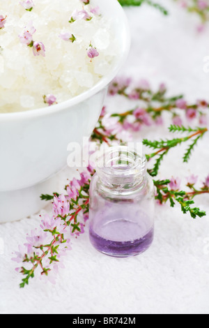 Lavendel spa Stockfoto