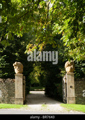 Asthall Manor ehemalige Haus von Deborah Mitford, in der Nähe von swinbrook, cotsowlds, Oxfordshire, England Stockfoto