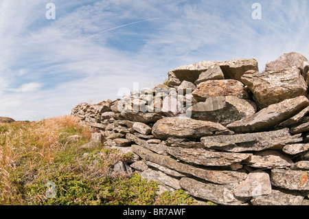 Historischen Steinmauern, Roste Cove Rock Wände National Historic Site, Roste Cove, Newfoundland, Kanada; der 1700er-1900 gebaut Stockfoto