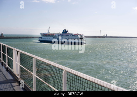 Dover Hafen Szene Autofähren Stockfoto