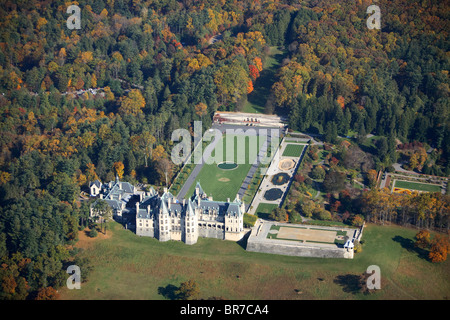 Luftaufnahme des Biltmore House in Asheville NC Stockfoto