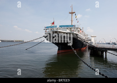Hikawa Maru Ozeandampfer in Yamashita-Park, Hafen von Yokohama, Japan. Stockfoto